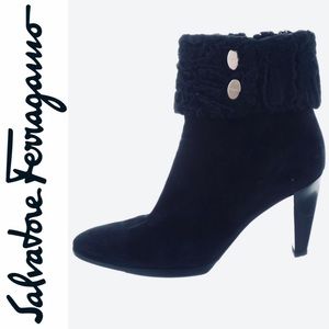 Gorgeous!! Suede Salvatore Ferragamo boots